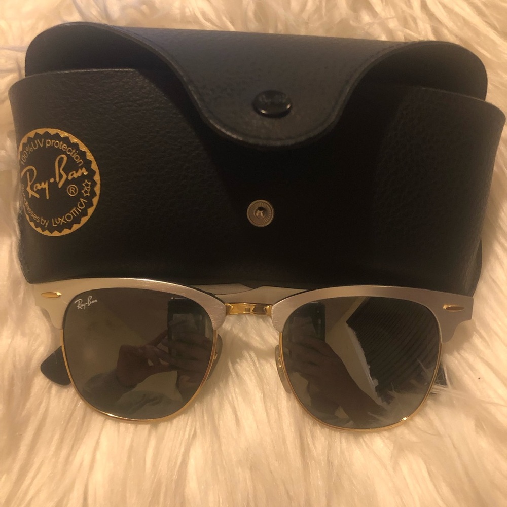 RAYBAN CLUBMASTER SILVER